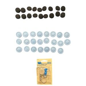 Antique Vintage Large Lot Fabric Covered Buttons &‎ Kit